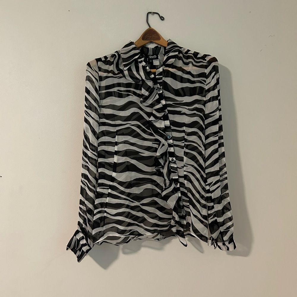 Dolce & Gabbana | silk zebra print blouse